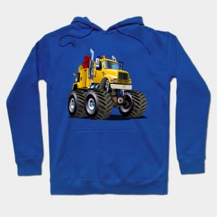 Cartoon Monster Tow Truck Hoodie